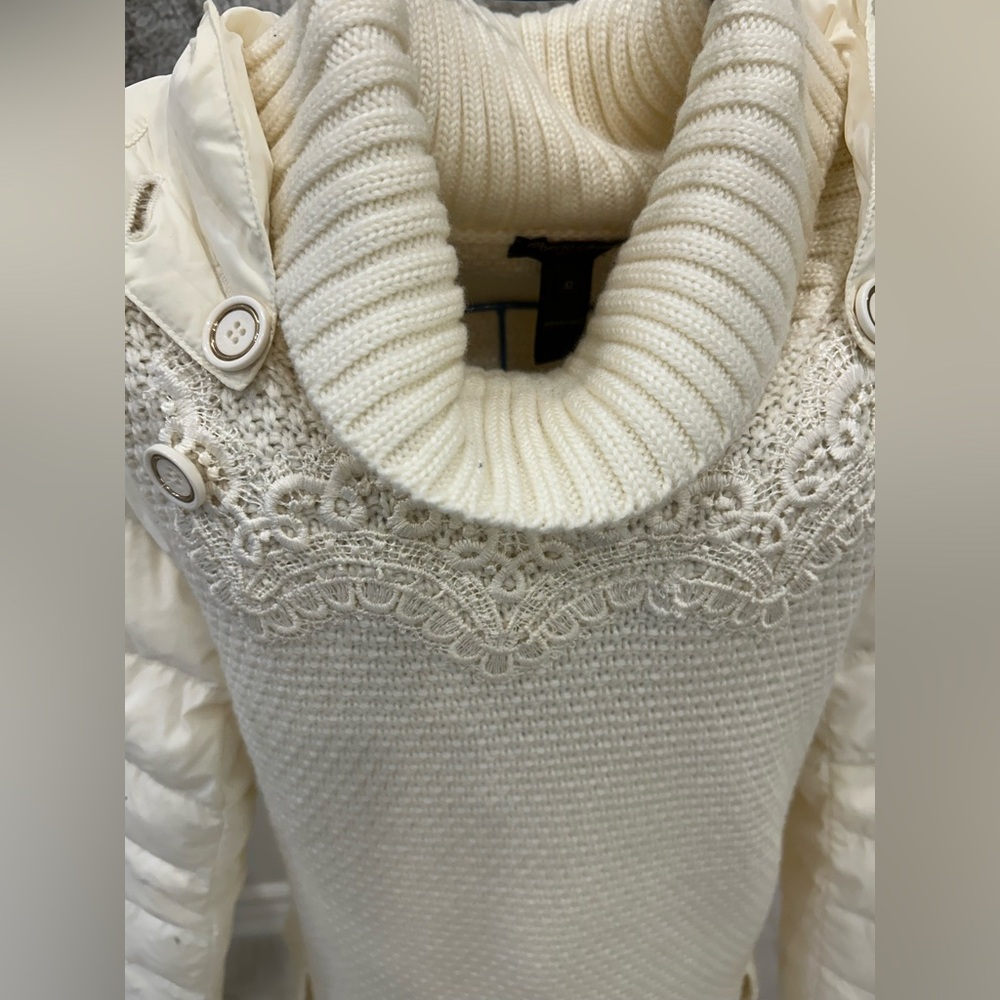 Roberto Cavalli sweater & quilted hood and sleeves. Made in Italy - Picture 5 of 5